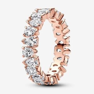 Authentic Pandora Alternating Sparkling Band Ring